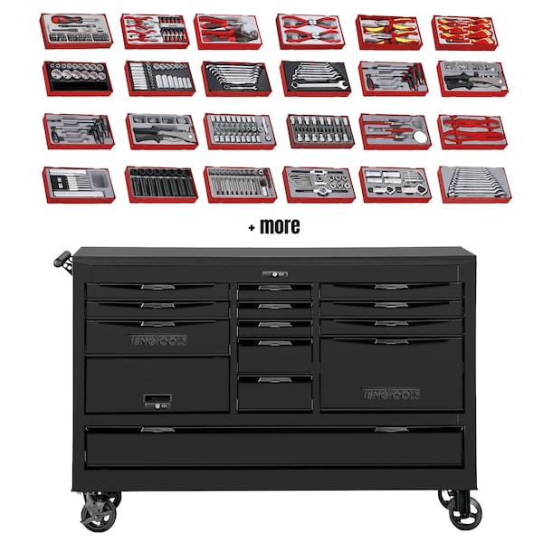 756 Piece 67" Wide Juggernaut Original Tool Kit - TCW813UNBK-KIT1
